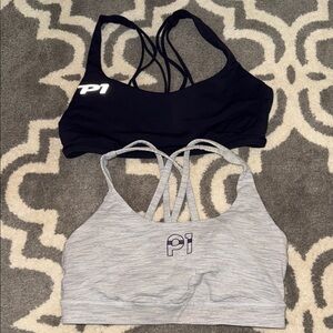 lululemon athletica Black and Gray Sports Bras